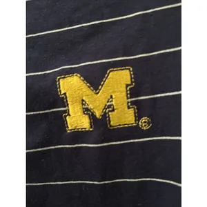 Michigan Wolverines Women's M Striped Hooded Shirt Size M G-III Sports For Her thumbnail 5