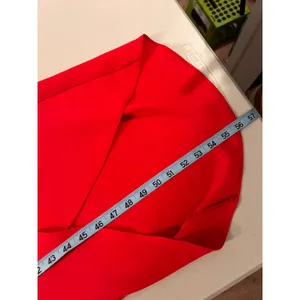 Amanda Uprichard Martinque Red Ruffled Wrap Midi Summer Dress Size Medium USA thumbnail 12