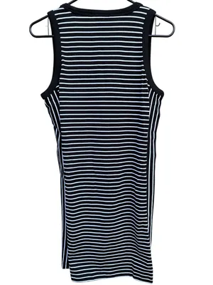 NWT EVEREVE CHARLIE Scoop Neck Pima Cotton Dress Stripe Large Retail $98.00 thumbnail 10
