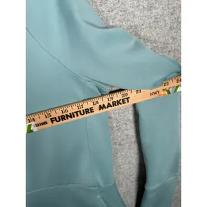 Layer 8 Medium Womens Zip Athletic‎ Top Long Sleeve Blue Golf Stretch Mock Neck thumbnail 10