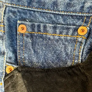 Vintage Levi’s 501 Women’s Size 1 Black Suede Front Panels 80s Button Fly USA thumbnail 10