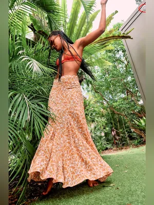 Free people Lilith Printed Maxi Skirt thumbnail 4