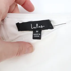Lulus Pretty Presence Mini Dress Womens M White Off-the-Shoulder Floral Strap thumbnail 4