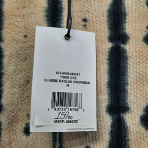 $265 NWT RE/DONE Womens Crewneck Sweatshirt Size Medium Sweater Tie Dye Grunge thumbnail 5