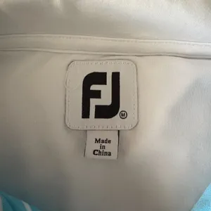 FootJoy Quarter Zip Blue White Striped Golf Pullover Preppy Sporty Womens Medium thumbnail 3