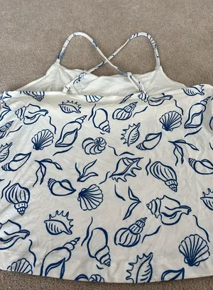 NWOT Auden Pajama Top Blue Size M thumbnail 7