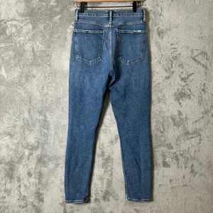 AGOLDE‎ Nico High Rise Slim Shorline Distressed Crop Jeans 26 Classic Minimalist thumbnail 6