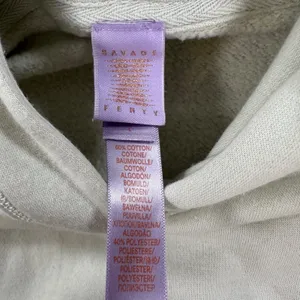 Savage Fenty Cropped Hoodie Sweatshirt Womens Large Light Green Cozy Lounge thumbnail 6