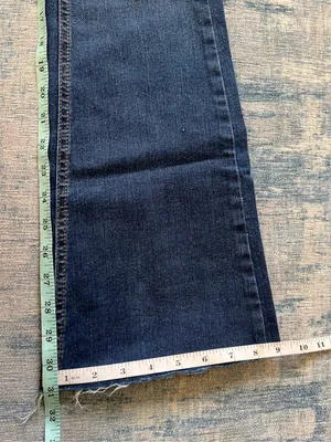 New Look Brooke Flare Leg Cut Off Hem Dark Wash Jeans Size 8 thumbnail 7