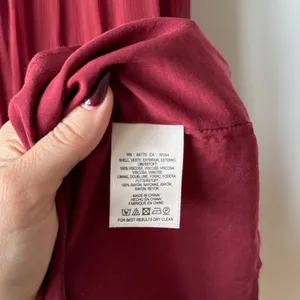 Anthropologie Floreat Saffa Chiffon Tiered Maxi Peasant Dress Women Size S Wine thumbnail 10