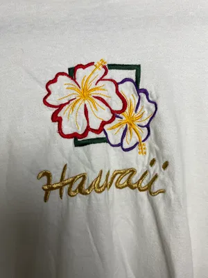 Hanes Vintage single stitch Hawaii embroidered tee thumbnail 3