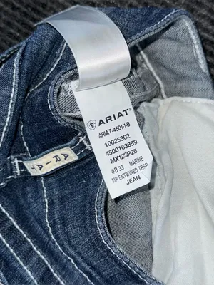 Ariat Mid Rise Entwined Trouser Jeans Marine Women’s 28 R 10025302 EUC thumbnail 10