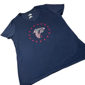 NEW NFL Atlanta Falcons‎ Womens Large T Shirt Red Stars Team Apparel thumbnail 1