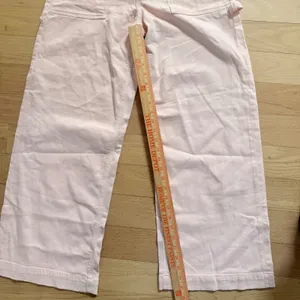 NWT American Eagle Super High-Rise Wide Leg Carpenter Pants Pink 10 Short 30w thumbnail 3