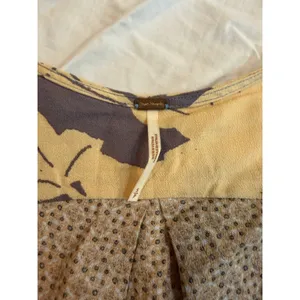 Boho Free People Patchwork Blouse Size Small thumbnail 2