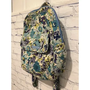 Vera Bradley Women's Quilted Blueberry Blooms Mini Backpack thumbnail 3
