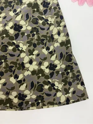 Outdoor Voices The Exercise Dress Tennis Athletic Tea Tree Floral Olive Green thumbnail 10