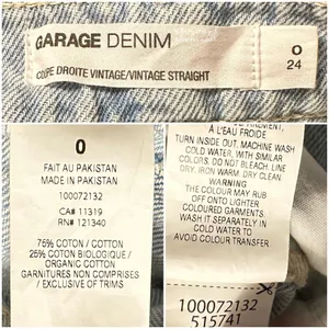 Garage Denim High-Rise Vintage Straight Style Mom Jeans Size 24 thumbnail 5