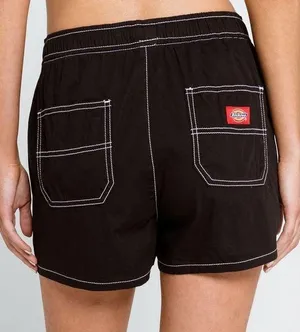 Elastic Waist Women’s Shorts Black thumbnail 1