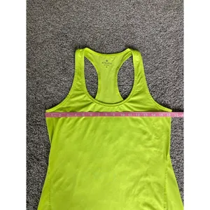 Athleta Neon Yellow Racerback Tank Top Size S Athletic Workout thumbnail 4