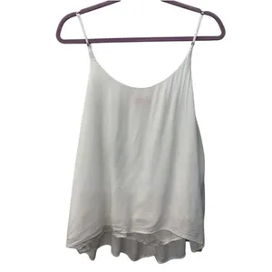 Lilly Pulitzer White Gauze Spaghetti Strap Flowy Tank Top Womens Large‎ thumbnail 2
