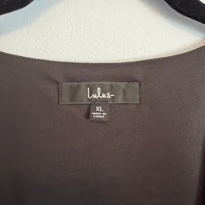 Lulus Shifting Dears Black Long Sleeve V-Neck Dress sz XLarge LBD Cocktail Party thumbnail 8
