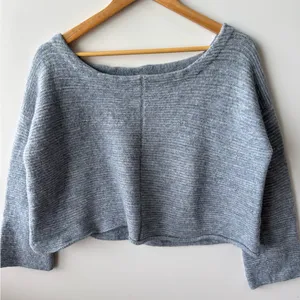Free People Ever Cozy Pullover‎ Gray Sweater Relaxed Fit Size Medium thumbnail 2