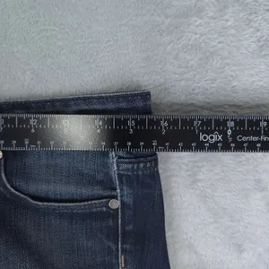 Paige Laurel Canyon Jeans Women 27 Low Rise Bootcut Dark Wash Whiskering Y2K thumbnail 9