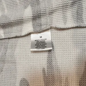 Sweet Romeo Thermal Pocket Cardigan Camo Print Open‎ Front Shirt Size Medium M thumbnail 3