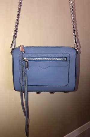 Rebecca Minkoff Blue Avery Leather Crossbody Bag thumbnail 1
