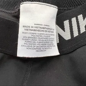 Nike Pro Crop Dri-fit Leggings in Black Size XS XSmall Logo‎ Compression thumbnail 6