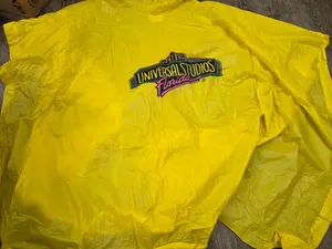 Vintage Universal Studios Hollywood Yellow Poncho Adult One Size Fits All thumbnail 1