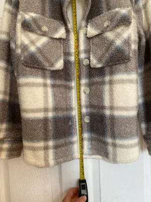 Abercrombie Sherpa Jacket Plaid XS Buffalo Lined thumbnail 3