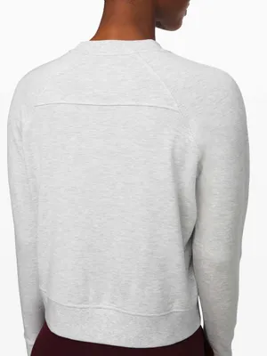 Lululemon Warm Down Crew Heathered Core Ultra Light Grey thumbnail 4
