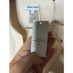 New Sasha Therese Florence crop shirt in cream sz S thumbnail 4