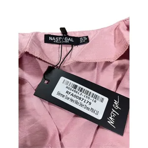 Nasty Gal Shimmer over‎ here mini shirt Pink dress sz 10 thumbnail 5