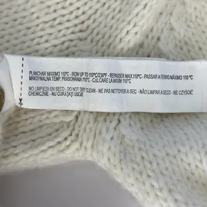Zara Women Ivory Textured Knit Turtleneck Sweater M Shoulder Buttons Ribbed Hem thumbnail 5