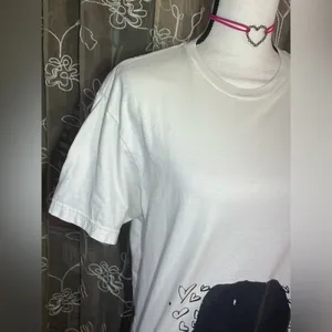 Loveless White Graphic Tee Shirt Black Size M thumbnail 6