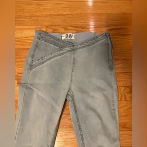 Free people crossover flare jeans thumbnail 5