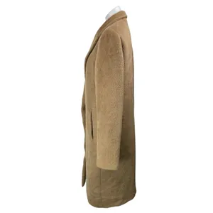 Aritzia Babaton Tan Wool Blend Fleece Long Sleeves One Button Overcoat Jacket S thumbnail 2