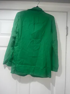 SHEIN Green Single-Button Blazer thumbnail 2