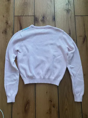 Brandy Melville Argyle Pink Sweater thumbnail 2