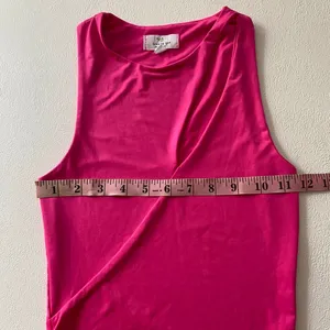 Live in the Moment Pink Cutout Tank Top XS Y2K Asymmetrical Going Out thumbnail 5