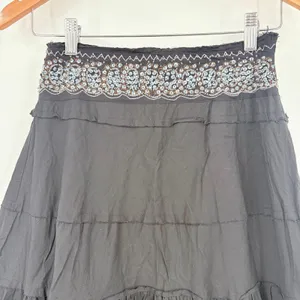Willi Smith Tiered Sequin Midi Skirt Sz 4 Boho Y2K Festival Indie Sleaze Artsy thumbnail 3