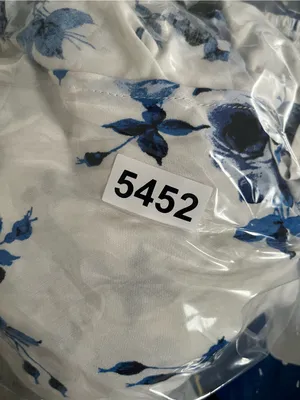 Altar'd State Blue White Floral Smocked Maxi Dress Medium Coastal Euro Summer thumbnail 10