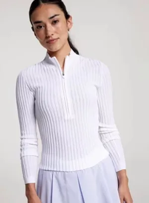 Calia Women's Quarter Zip Sweater in Pure White size XXL NWT thumbnail 1