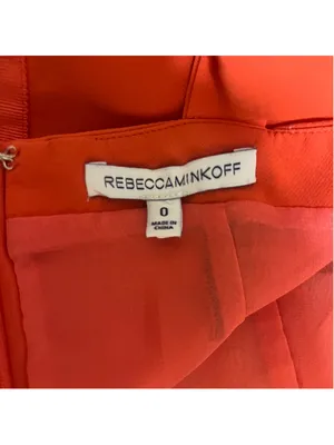 Rebecca Minkoff Orange Sheath Dress Size 0 Adjustable Straps thumbnail 5