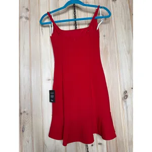 NWT Lulus Compelling Composure Red Sleeveless Ruffled Bodycon Mini Dress Size XS thumbnail 5