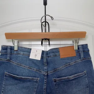 American Tall Women High Waisted Stretch Denim Shorts Normcore Coastal Casual thumbnail 8