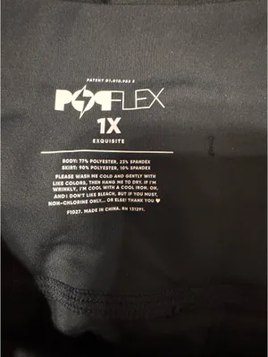 Popflex skort Black Size 1X thumbnail 2